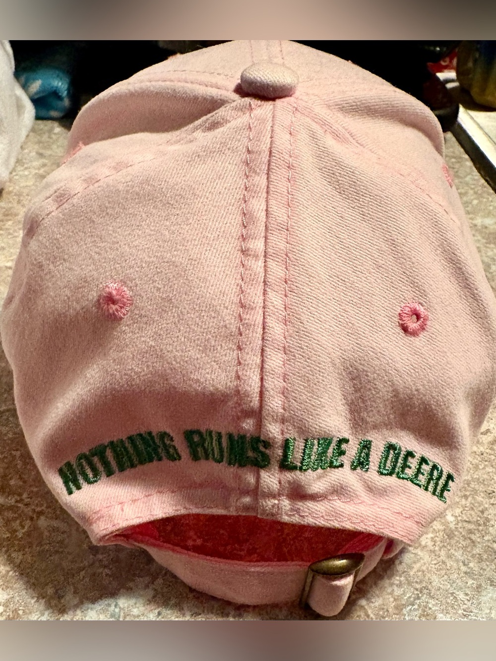 John Deere Pink Adjustable Baseball Cap Green Logo, Owners Edition Almost New!! - Picture 8 of 10
